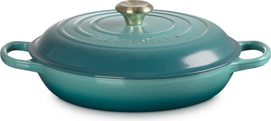 Marmite Gourmet basse, bleu riviera