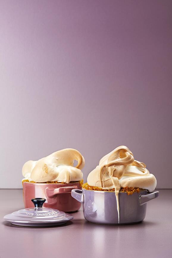 Mini Cocotte Metallics Kokote, za peko in serviranje, 250 ml, modre in zelene, 4 kosi