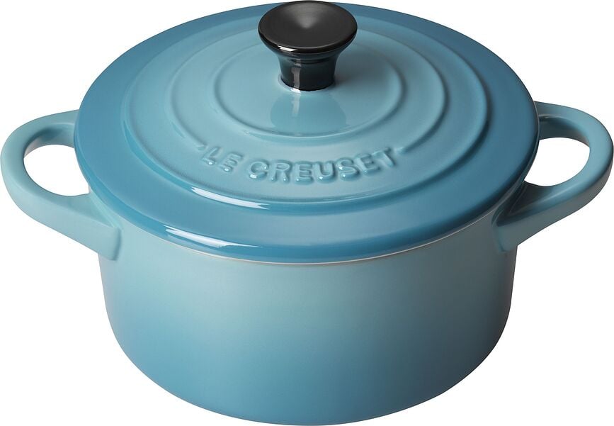 Mini Cocotte Back- und Servierplatte 250 ml azurblau