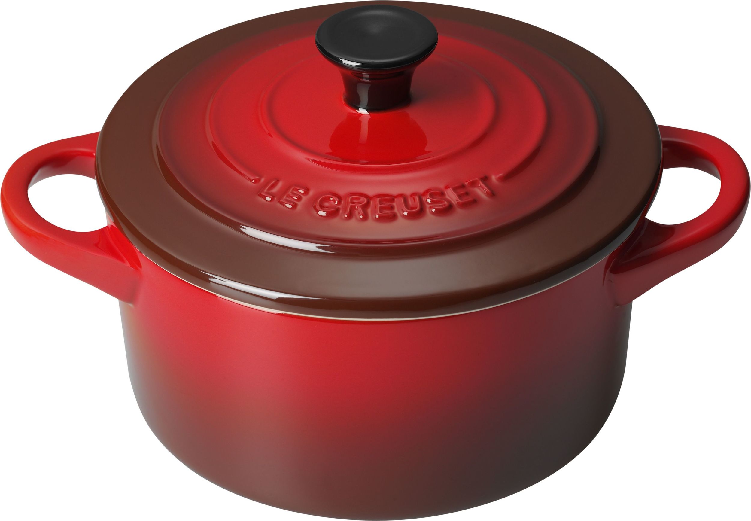Mini Cocotte Back- und Servierplatte 250 ml kirschrot