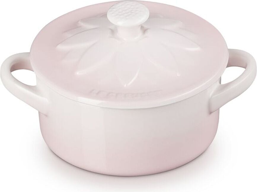 Mini Cocotte Backgefäß 250 ml Sonnenblume hellrosa