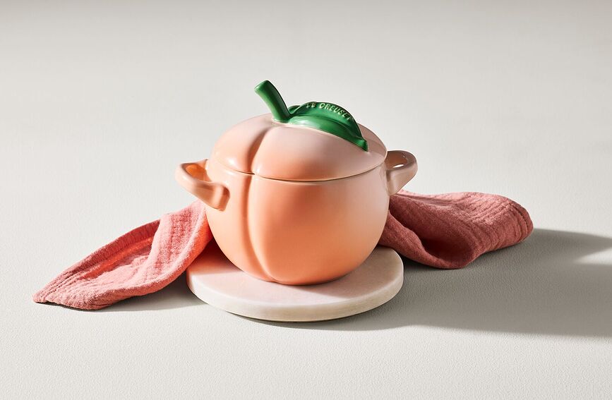 Mini Cocotte bradepande og serveringsfad fersken 580 ml