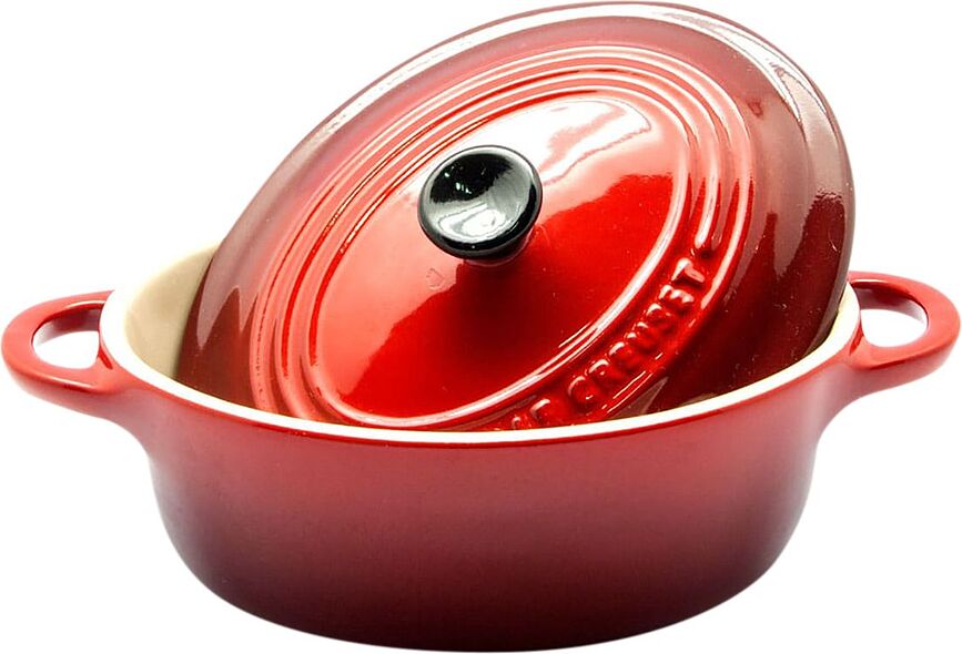 Mini Cocotte ovalna, za pečenje in serviranje, 12 cm, češnjeva