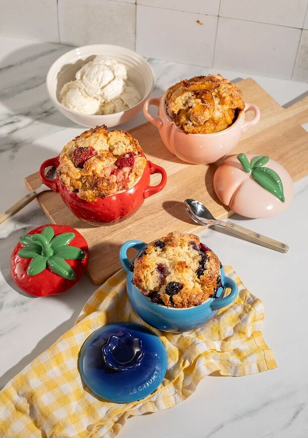 Mini Cocotte ovnfast fad og serveringsskål jordbær 570 ml