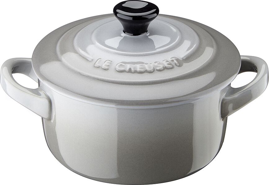 Mini Cocotte para hornear y servir, 250 ml, gris claro