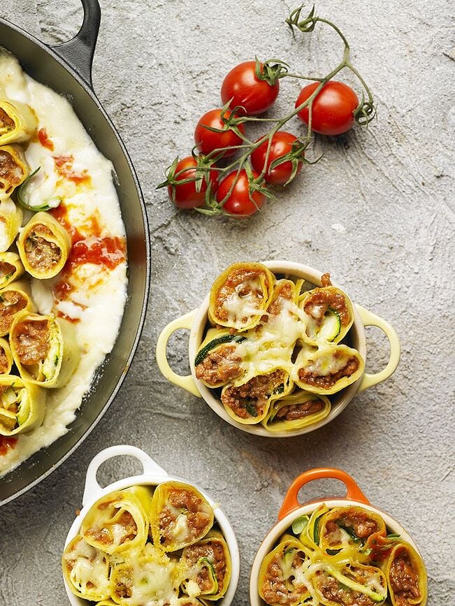 Mini Cocotte para hornear y servir, de cerámica, 250 ml, cereza, Pack de 4 unidades