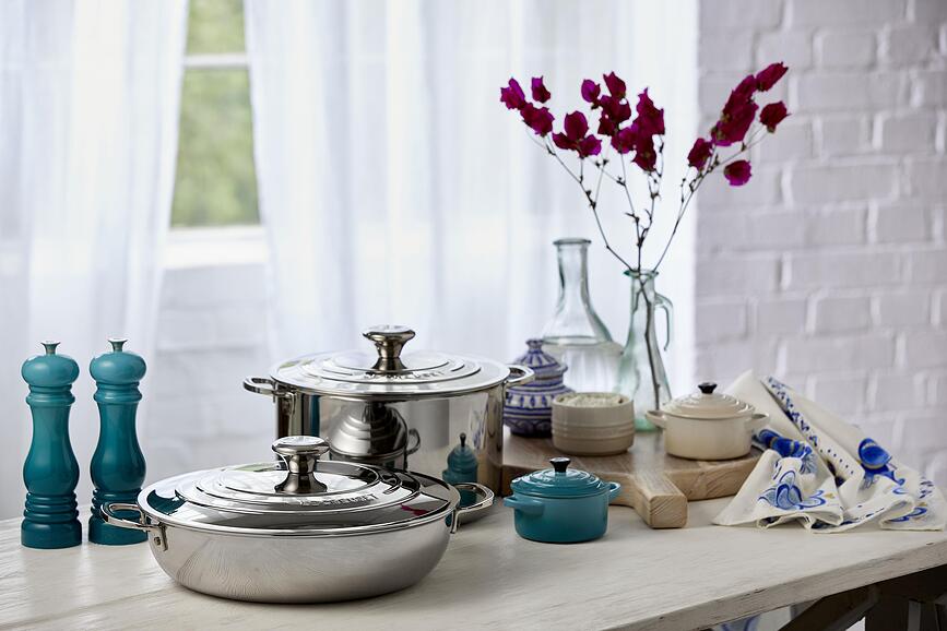 Cocotte Mini para hornear y servir, 250 ml, azul profundo