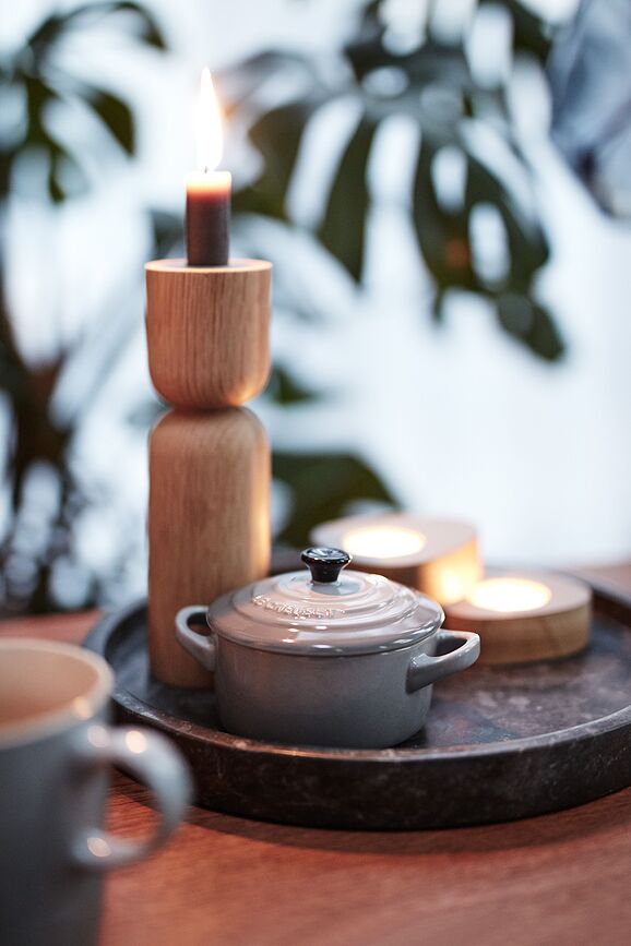 Cocotte Mini para hornear y servir, 250 ml, azul profundo