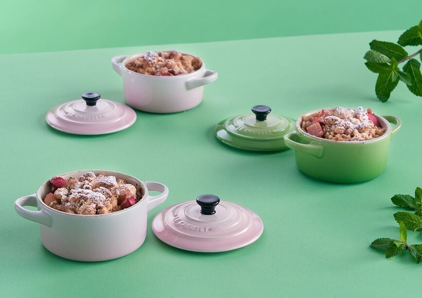 Cocotte Mini para hornear y servir, 250 ml, azul profundo