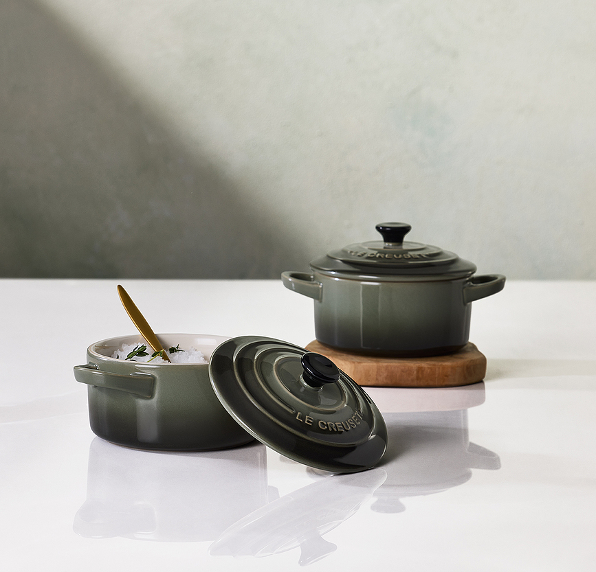 Cocotte Mini para hornear y servir, 250 ml, azul profundo