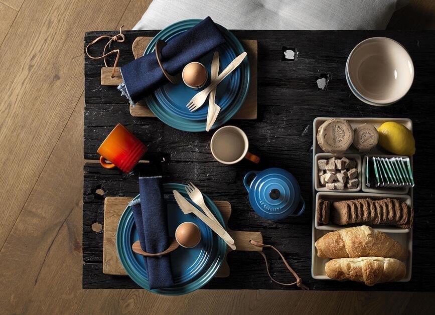 Cocotte Mini para hornear y servir, 250 ml, azul profundo