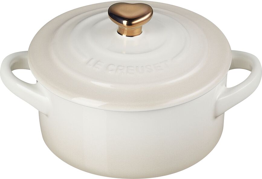 Mini Cocotte para hornear y servir Heart, 250 ml, beige