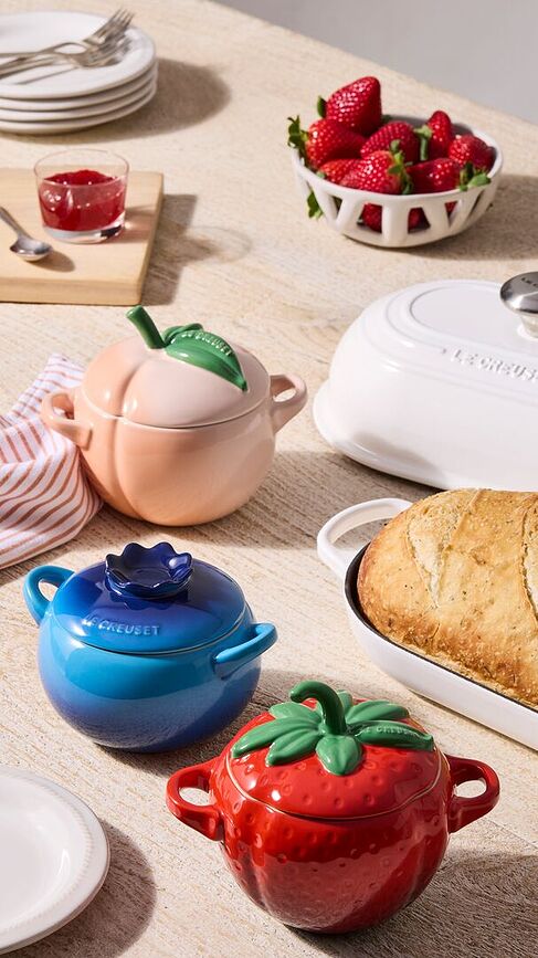 Mini Cocotte per cottura e servizio, color pesca, 580 ml