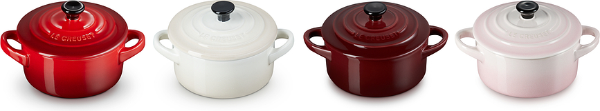 Mini Cocotte Petits Fours Κοκότ, για ψήσιμο και σερβίρισμα, 250 ml, 4 τμχ