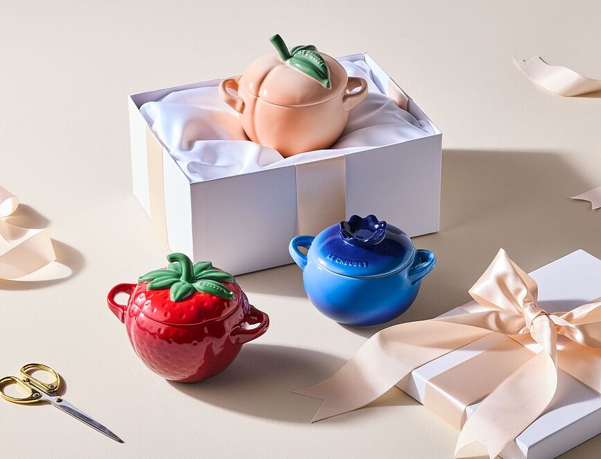 Mini Cocotte plat de cuisson et de service, fraise, 570 ml