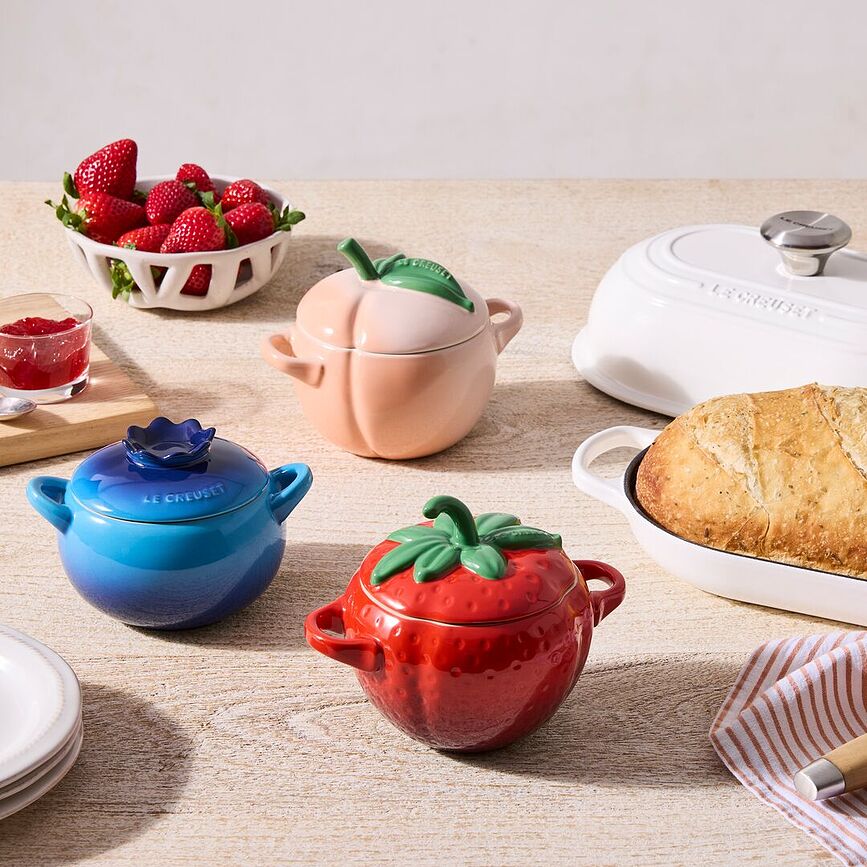 Mini Cocotte plat de cuisson et de service, fraise, 570 ml