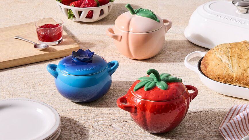 Mini Cocotte plat de cuisson et de service, pêche, 580 ml