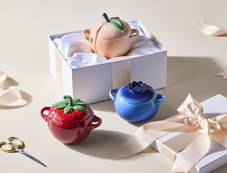 Mini Cocotte plat de cuisson et de service, pêche, 580 ml