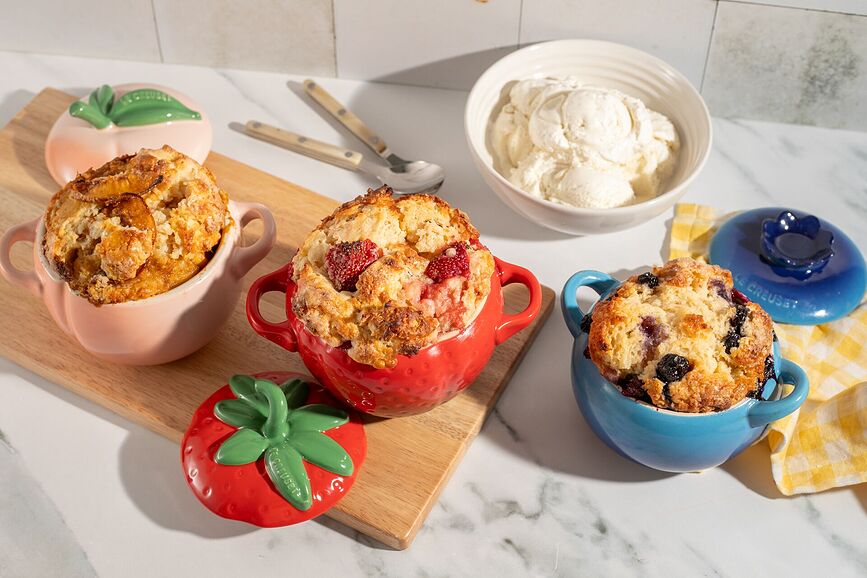 Mini Cocotte plat de cuisson et de service, pêche, 580 ml