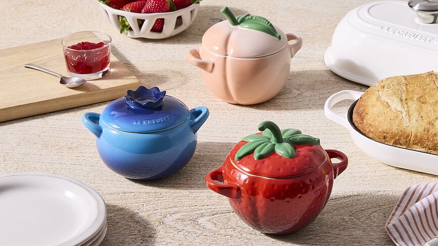 Mini Cocotte plat de cuisson et de service, pêche, 580 ml