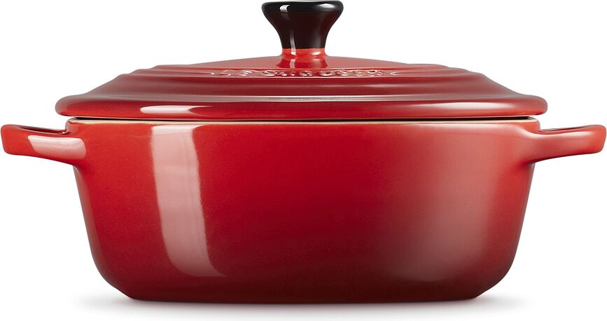 Mini Cocotte Ramequin ovale, 12 cm, cerise