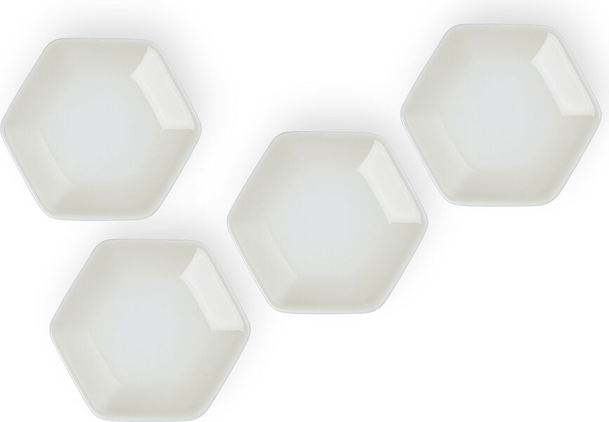 Mini Cuencos hexagonales Le Creuset, para salsas y dips, 9,5 cm, 4 unidades