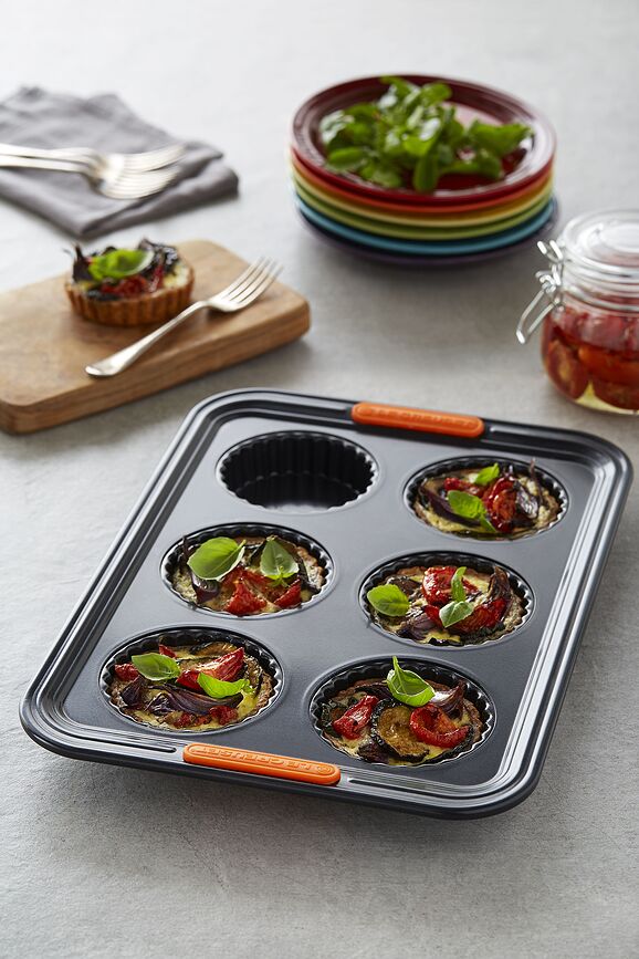 Molde antiadherente Le Creuset, para 6 tartaletas