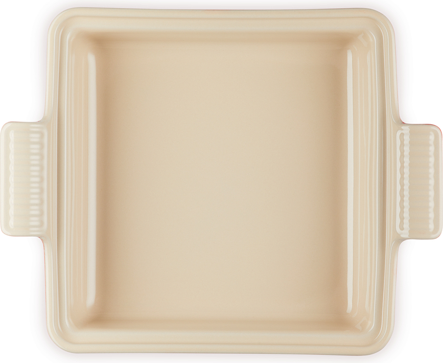 Fuente de Horno Heritage, cuadrada, 23 cm, color cereza, con tapa