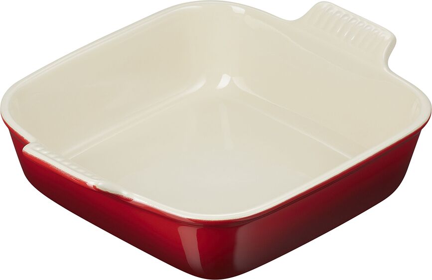 Fuente para Horno cuadrada Heritage, 23 cm, rosa claro