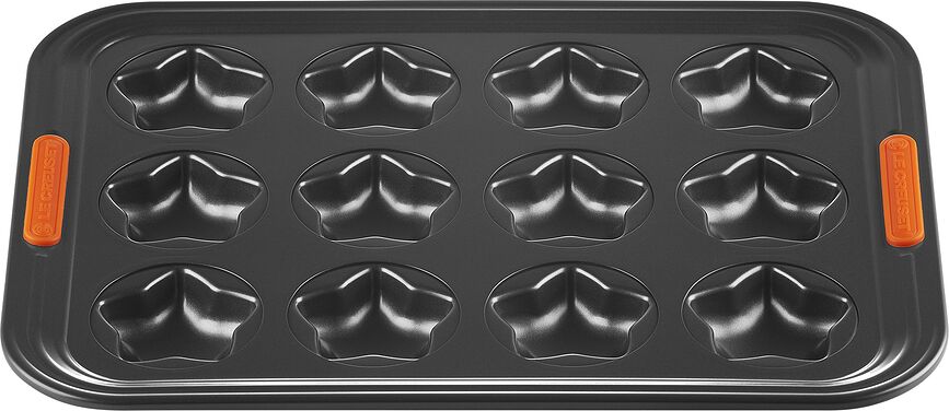 Molde para Magdalenas antiadherente Le Creuset, diseño de estrellas