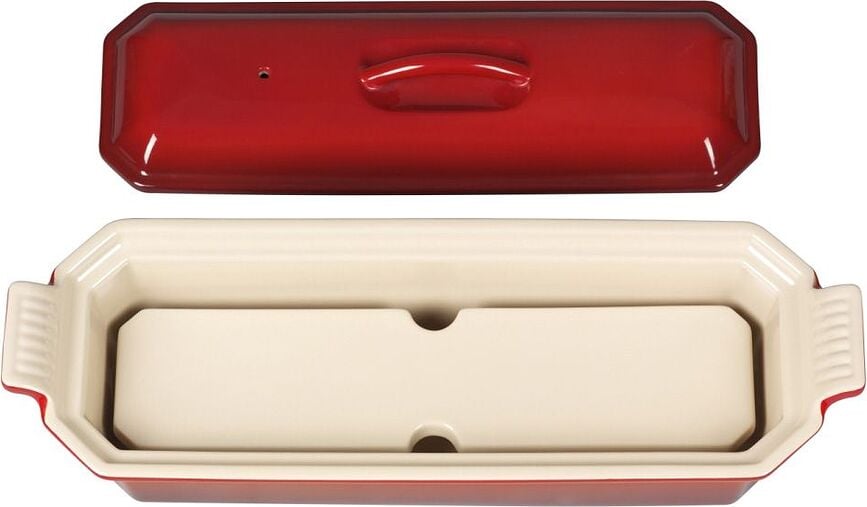 Terrina con prensa Heritage, 14 cm, rojo cereza