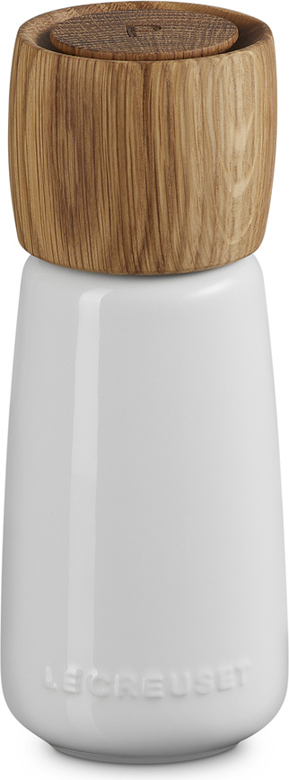 Molinillo de pimienta de gres Le Creuset, blanco