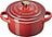 Naczynie do zapiekania i serwowania Mini Cocotte Heart 250 ml wiśniowe