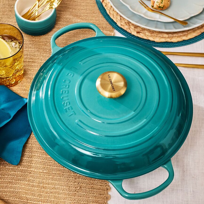 Niski lonac Gourmet 30 cm, bleu riviera