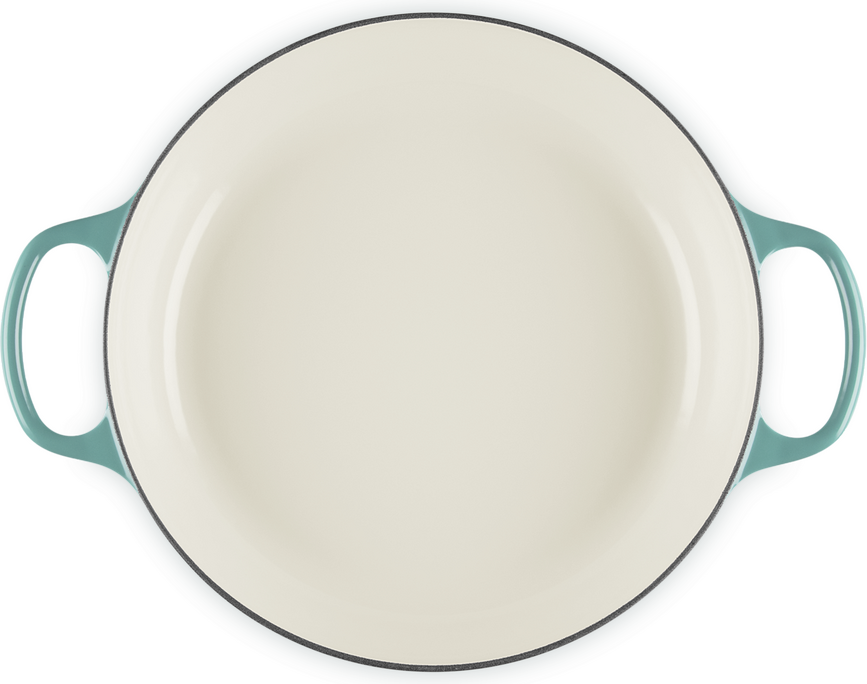 Olla Gourmet baja 26 cm, azul riviera