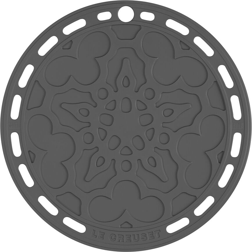 Onderzetter voor pannen Le Creuset met een patroon 20 cm grijs