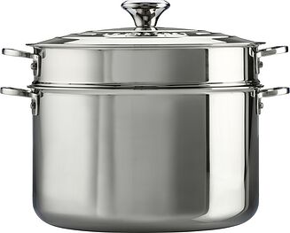 Pan met stoom- en pasta inzetstuk 3-ply Plus 26 cm