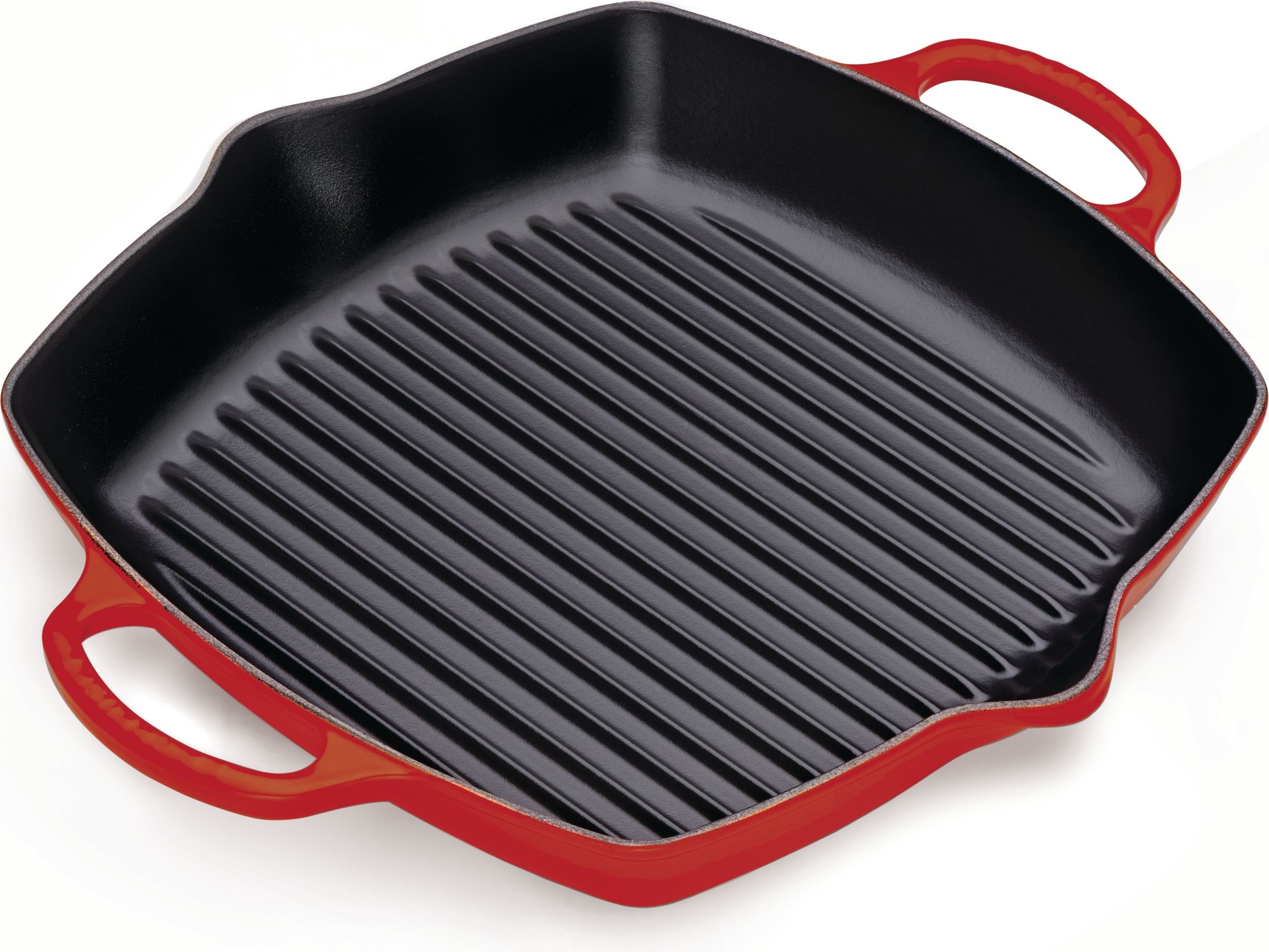 Patelnia grillowa Signature kwadratowa 30 cm wiśniowa