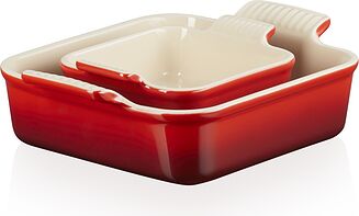 Pečiace formy Le Creuset štvorcové 13 + 20 cm 2 ks