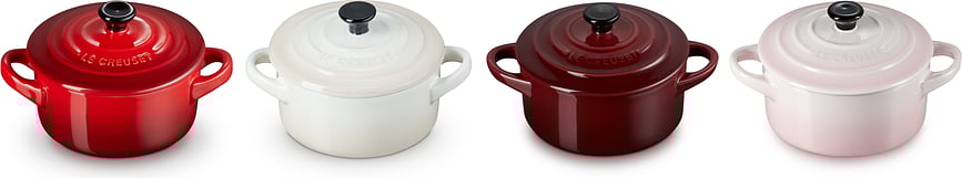 Petits Fours Mini Cocottes de cuisson et de service, 250 ml, Lot de 4