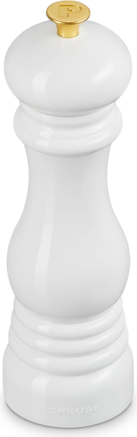 Pipirų malūnėlis Le Creuset baltai auksinės spalvos 21 cm