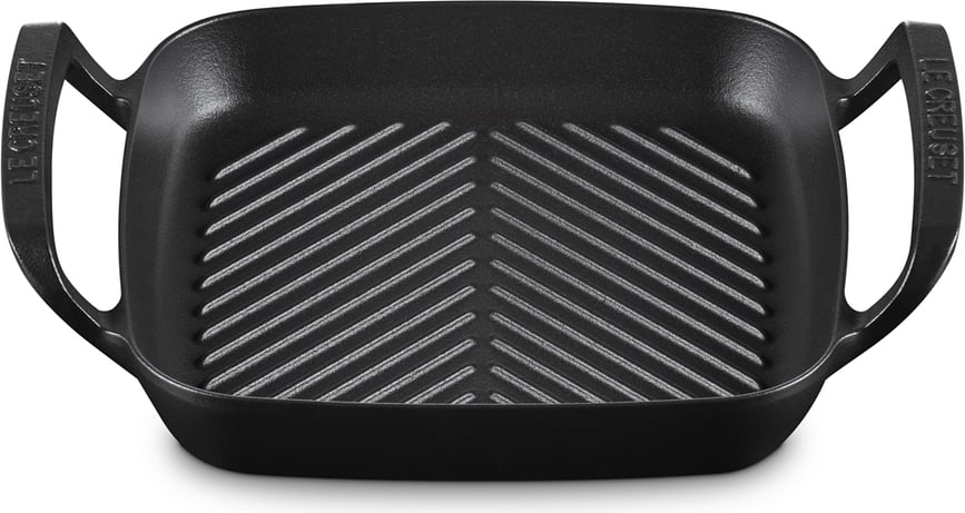 Plancha de Grill cuadrada BBQ Outdoor, 26 cm, negro mate