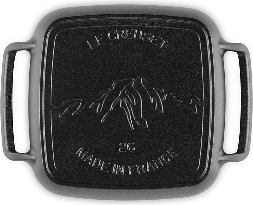 Plancha de Grill cuadrada BBQ Outdoor, 26 cm, negro mate