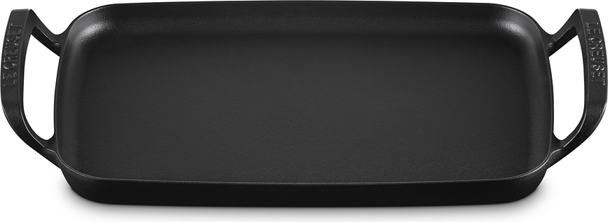 Plancha de Parrilla BBQ Outdoor, rectangular, 48,8 cm, negro mate