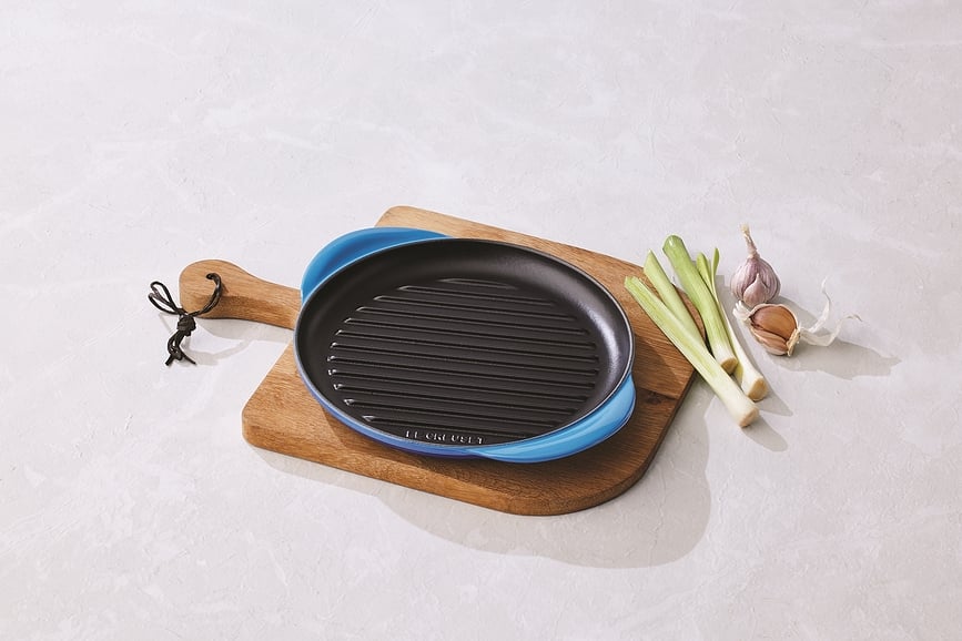 Plancha Tradition Collection, redonda, 25 cm, azul profundo