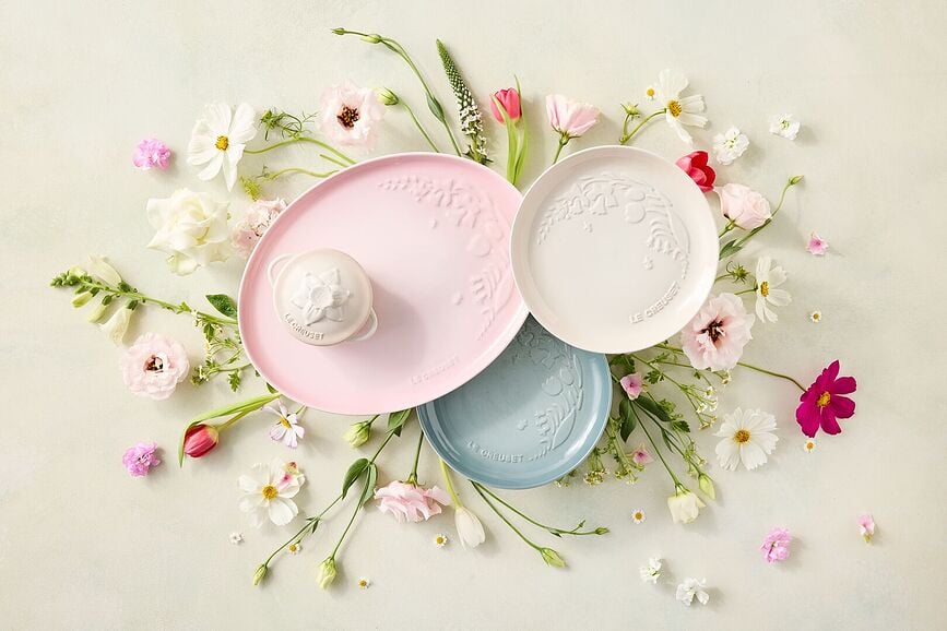 Plato de Desayuno Jardin, 22 cm, rosa claro