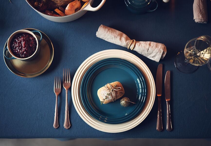 Plato de Desayuno Le Creuset, 22 cm, azul profundo