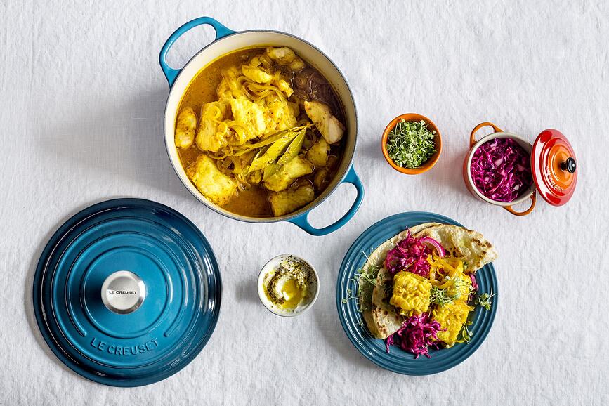 Plato de Desayuno Le Creuset, 22 cm, azul profundo