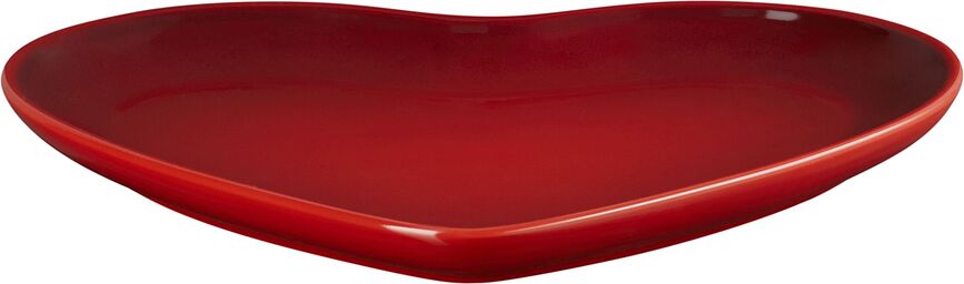 Plato Heart, 23 cm, rojo cereza