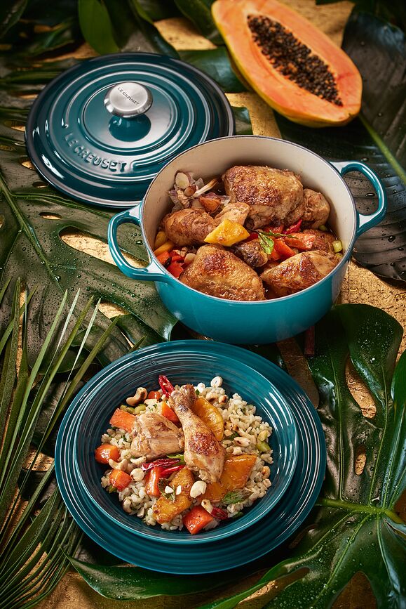 Plato Llano Le Creuset, 27 cm, cereza